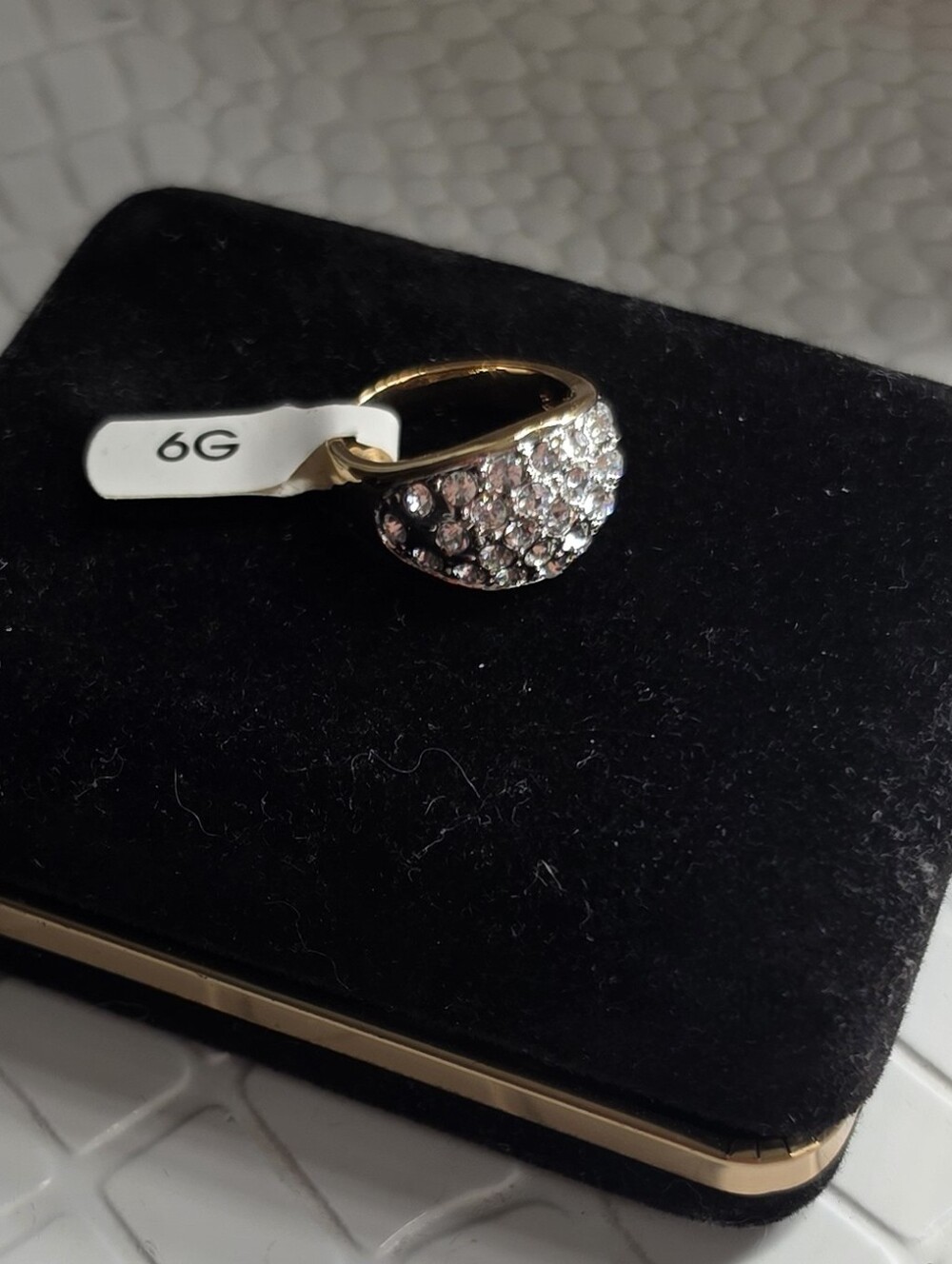 Camille Lucie Silver Pave Dome Ring